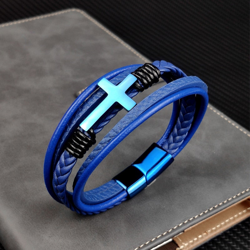 Frendorf | ZenBrace Männer Chakra Armband | Natürliche Heilsteine | Energieausgleich | Stilvolle Männeraccessoires