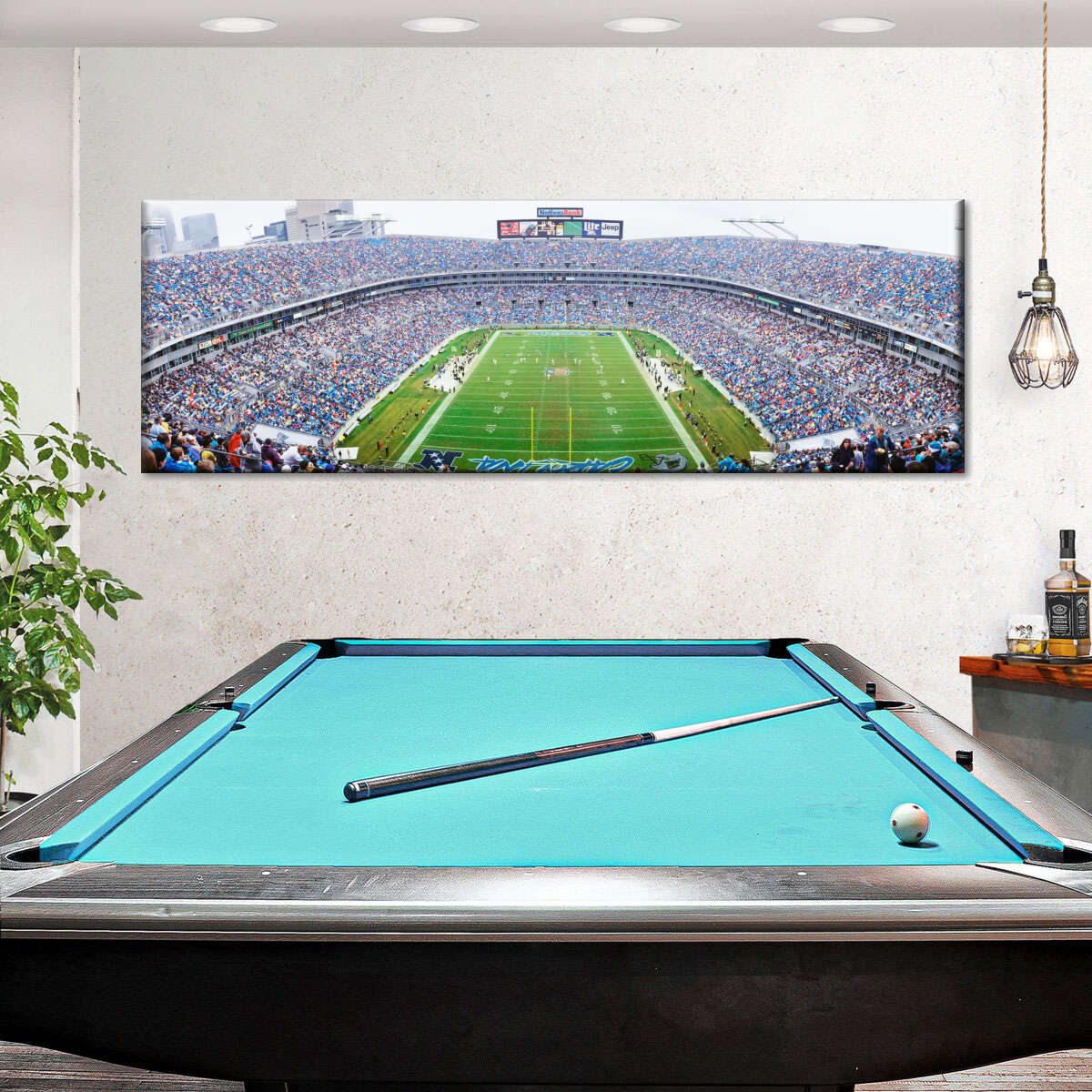 Frendorf | NFL-Football im Ericsson Stadium Charlotte Wandkunst