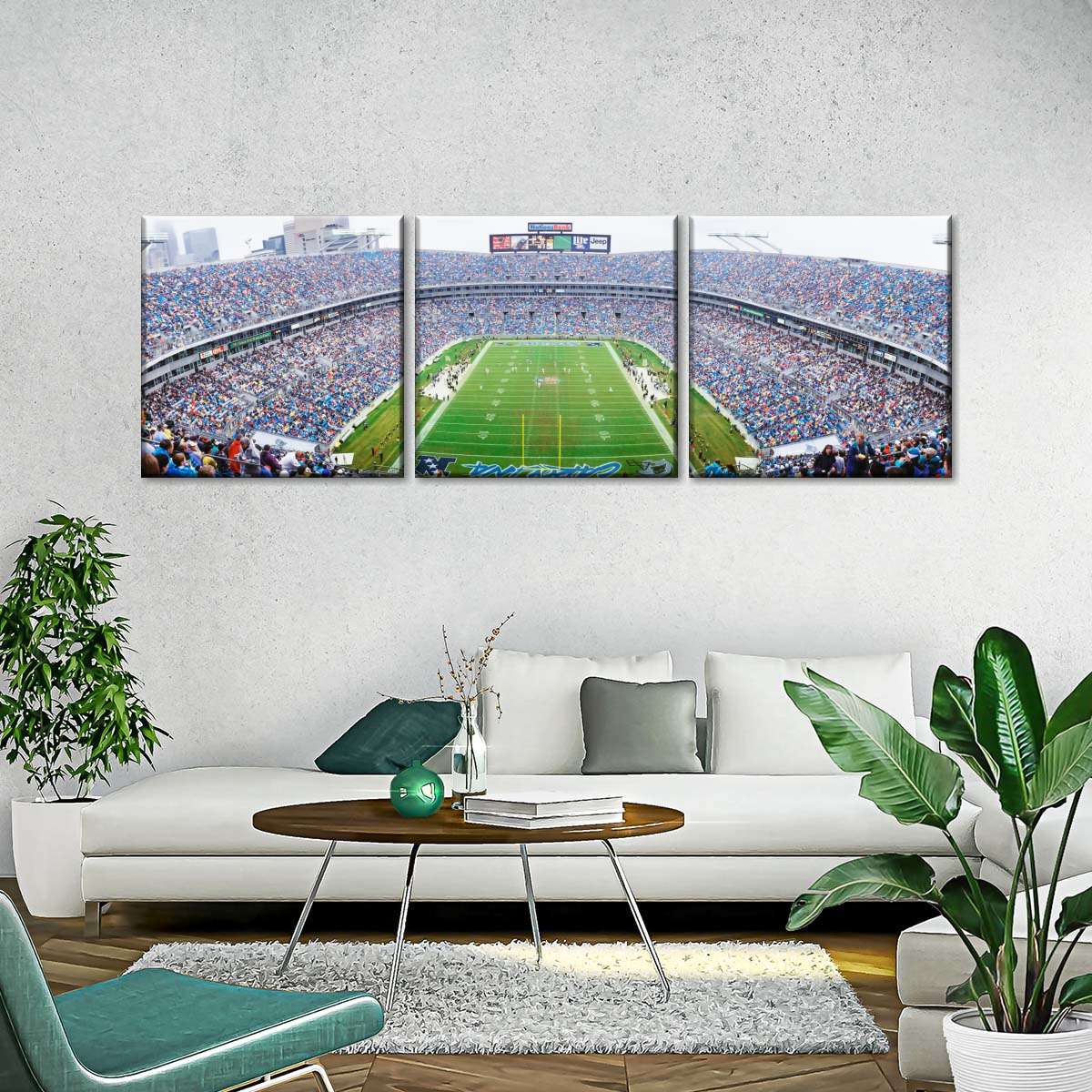 Frendorf | NFL-Football im Ericsson Stadium Charlotte Wandkunst