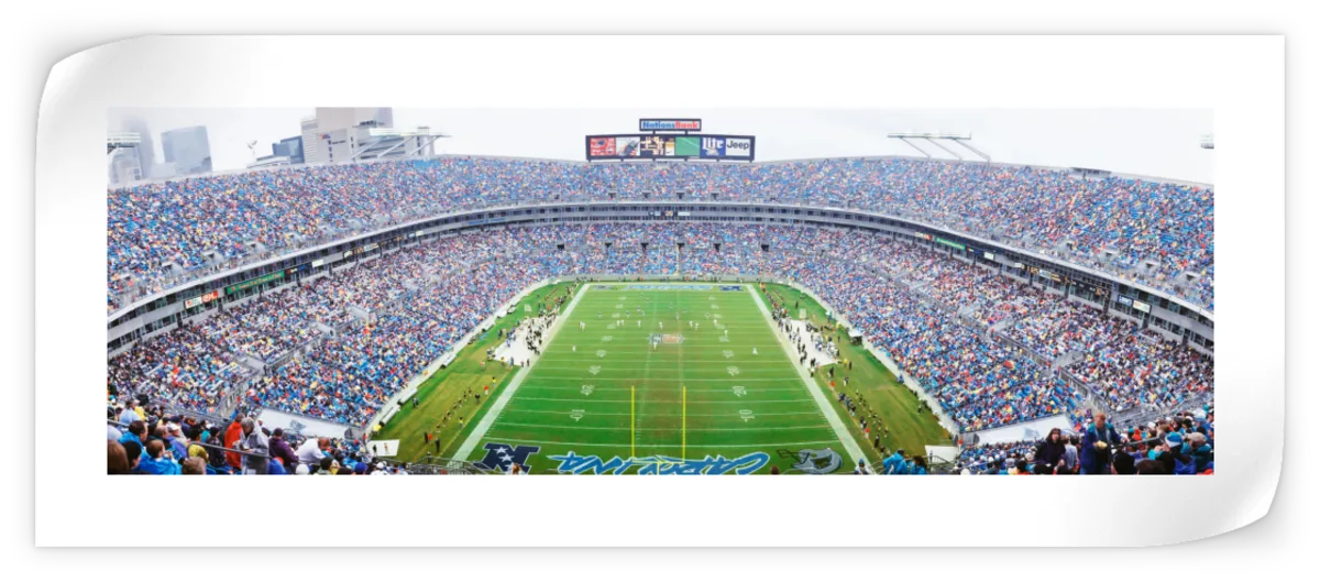 Frendorf | NFL-Football im Ericsson Stadium Charlotte Wandkunst