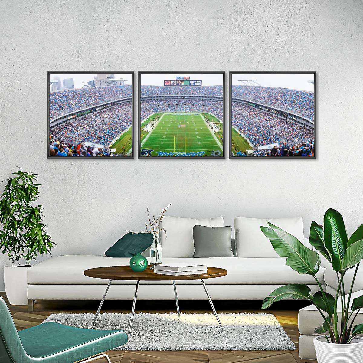 Frendorf | NFL-Football im Ericsson Stadium Charlotte Wandkunst