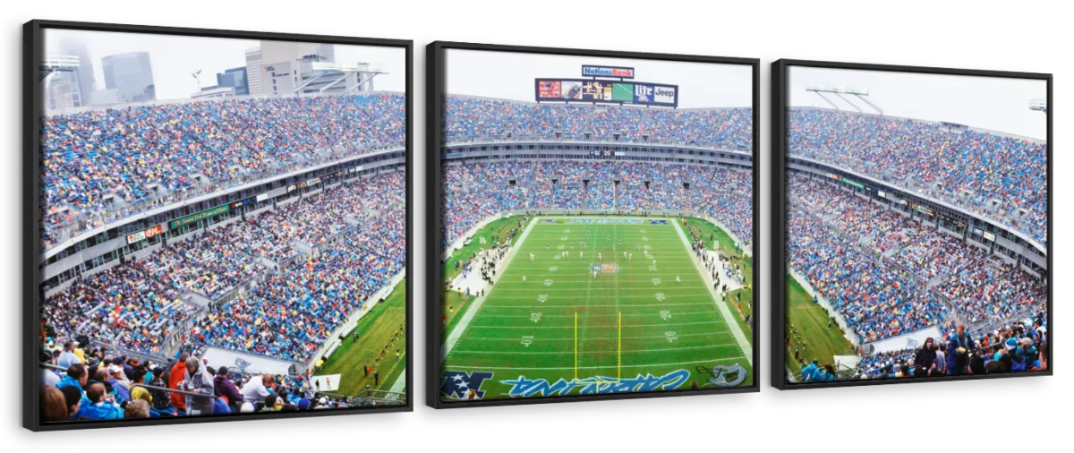 Frendorf | NFL-Football im Ericsson Stadium Charlotte Wandkunst