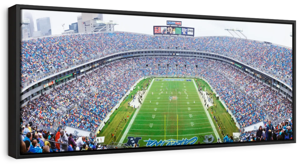 Frendorf | NFL-Football im Ericsson Stadium Charlotte Wandkunst