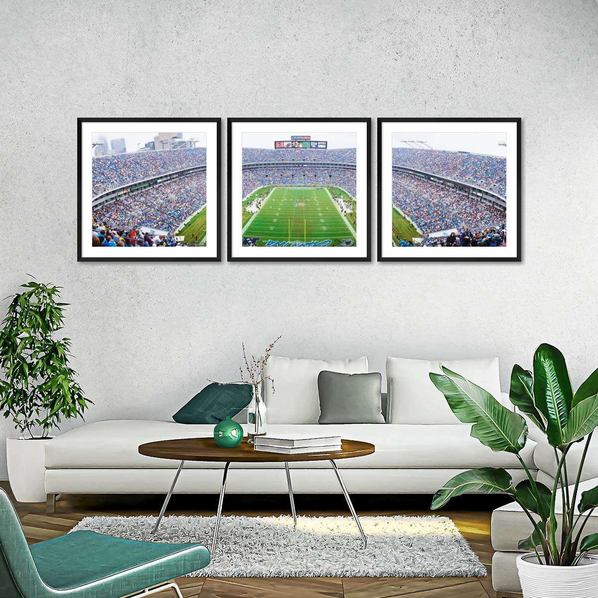 Frendorf | NFL-Football im Ericsson Stadium Charlotte Wandkunst