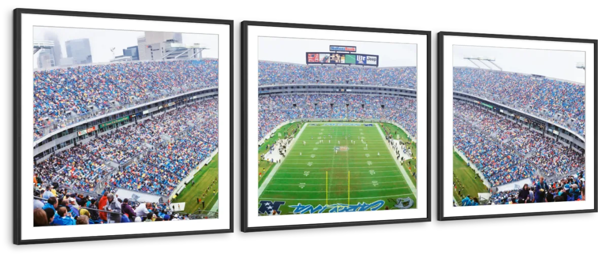 Frendorf | NFL-Football im Ericsson Stadium Charlotte Wandkunst