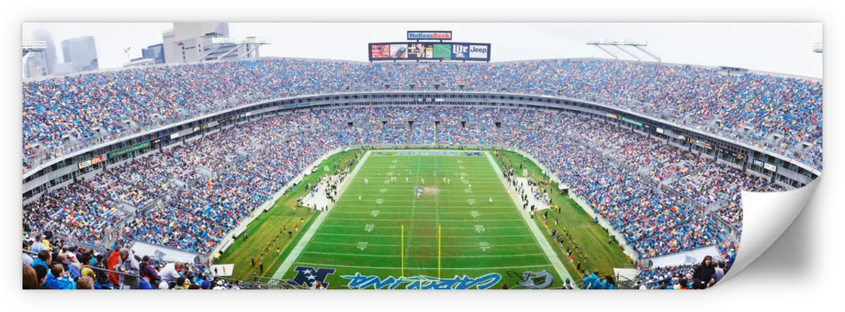 Frendorf | NFL-Football im Ericsson Stadium Charlotte Wandkunst