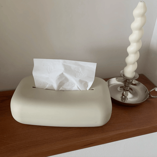 Hellbeige weiche Taschentuchbox-Abdeckung