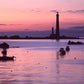Frendorf | Leuchtturm bei Sonnenuntergang Ile Vierge Finistere Wandkunst