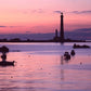 Frendorf | Leuchtturm bei Sonnenuntergang Ile Vierge Finistere Wandkunst