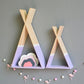 Nordische Tipi-Regale aus Holz