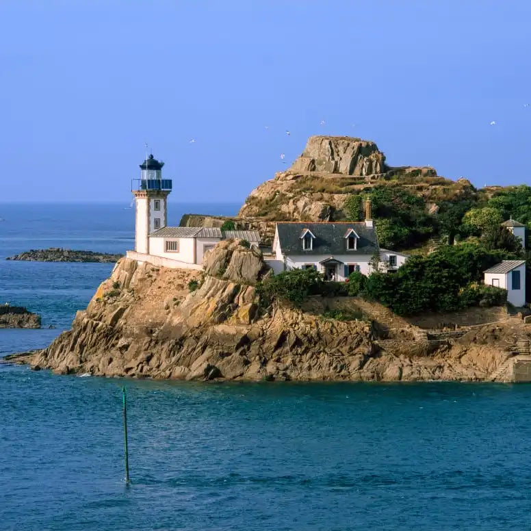 Frendorf | L'ile Louet Leuchtturm und Schloss von Taurus Wandkunst