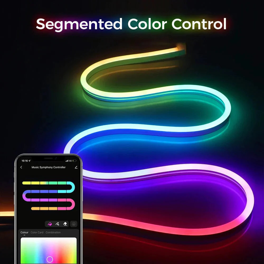 Lines Neon Rope LED Lichter mit App