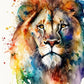Frendorf | Lion Aquarell Wandkunst