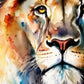 Frendorf | Lion Aquarell Wandkunst