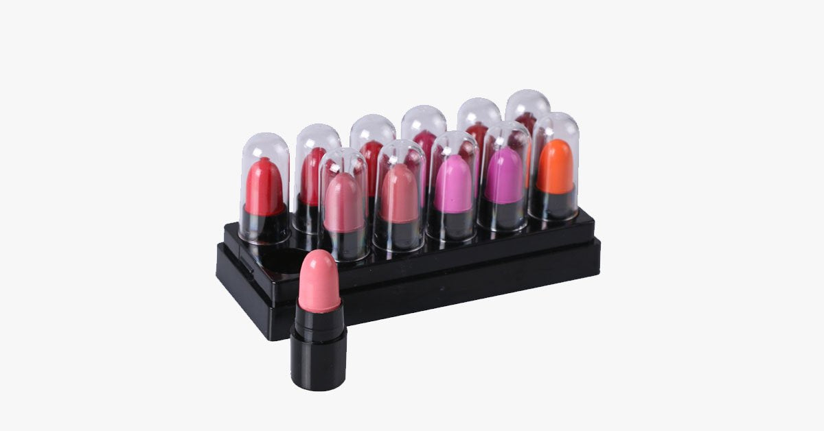 Frendorf | 12 Farben Lippenstift Set – Bereitet Sie auf jeden Anlass vor