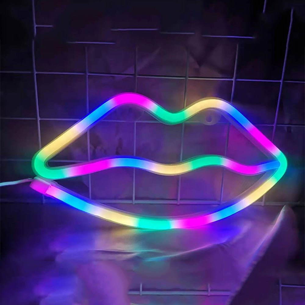 Lips Neon Zeichen