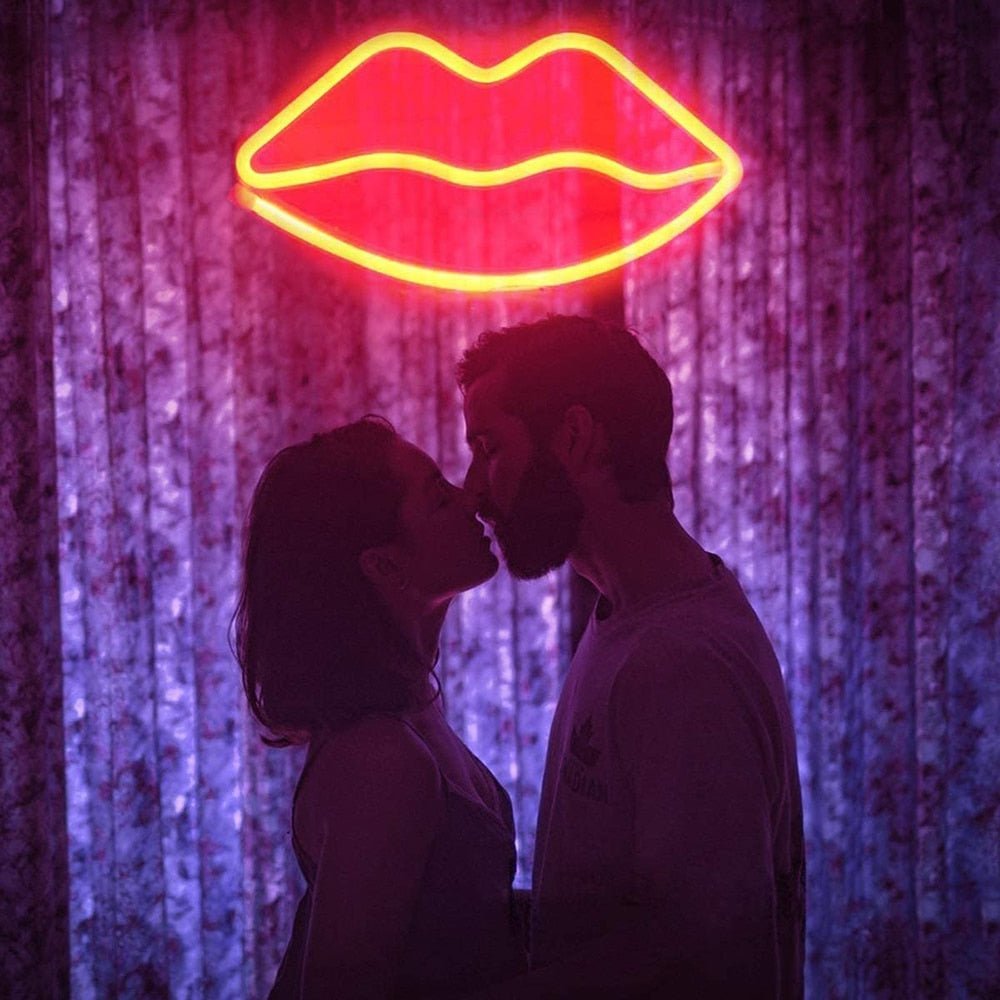 Lips Neon Zeichen