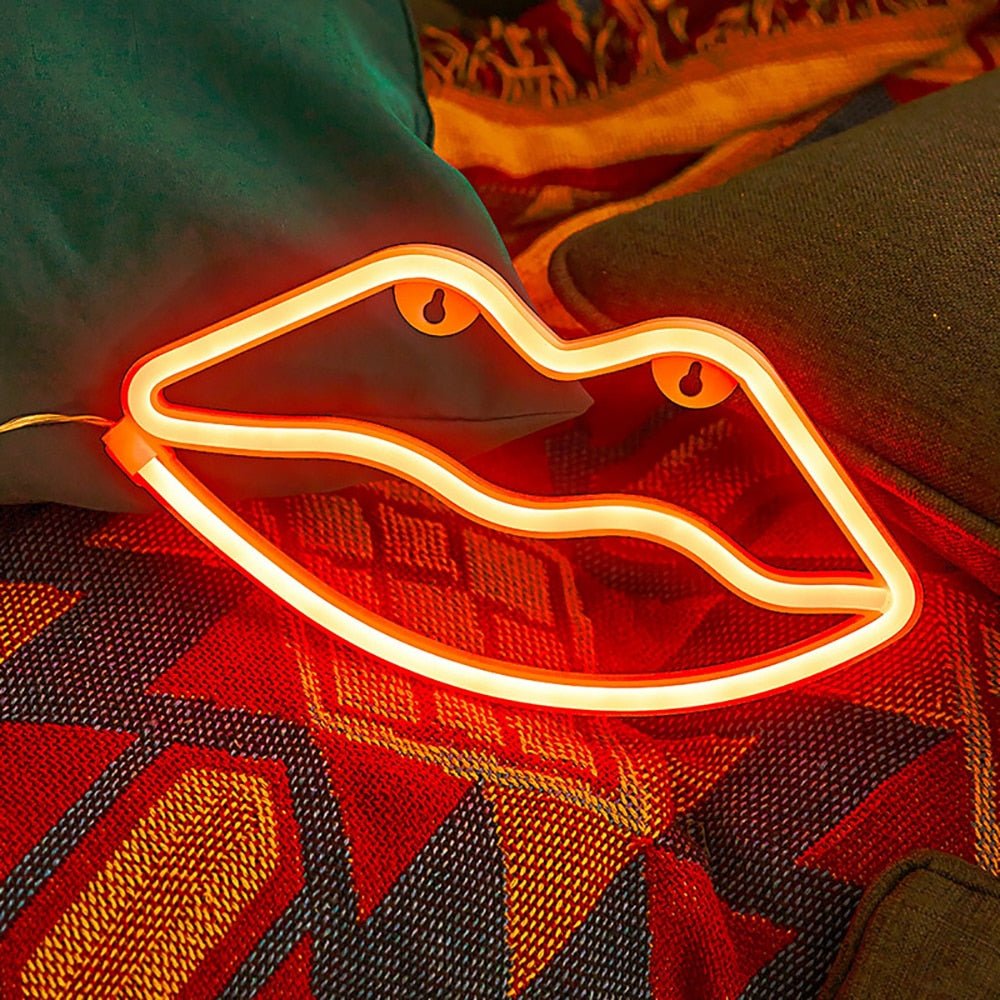 Lips Neon Zeichen