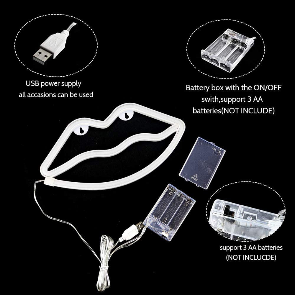 Lips Neon Zeichen