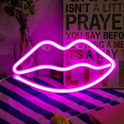 Lips Neon Zeichen