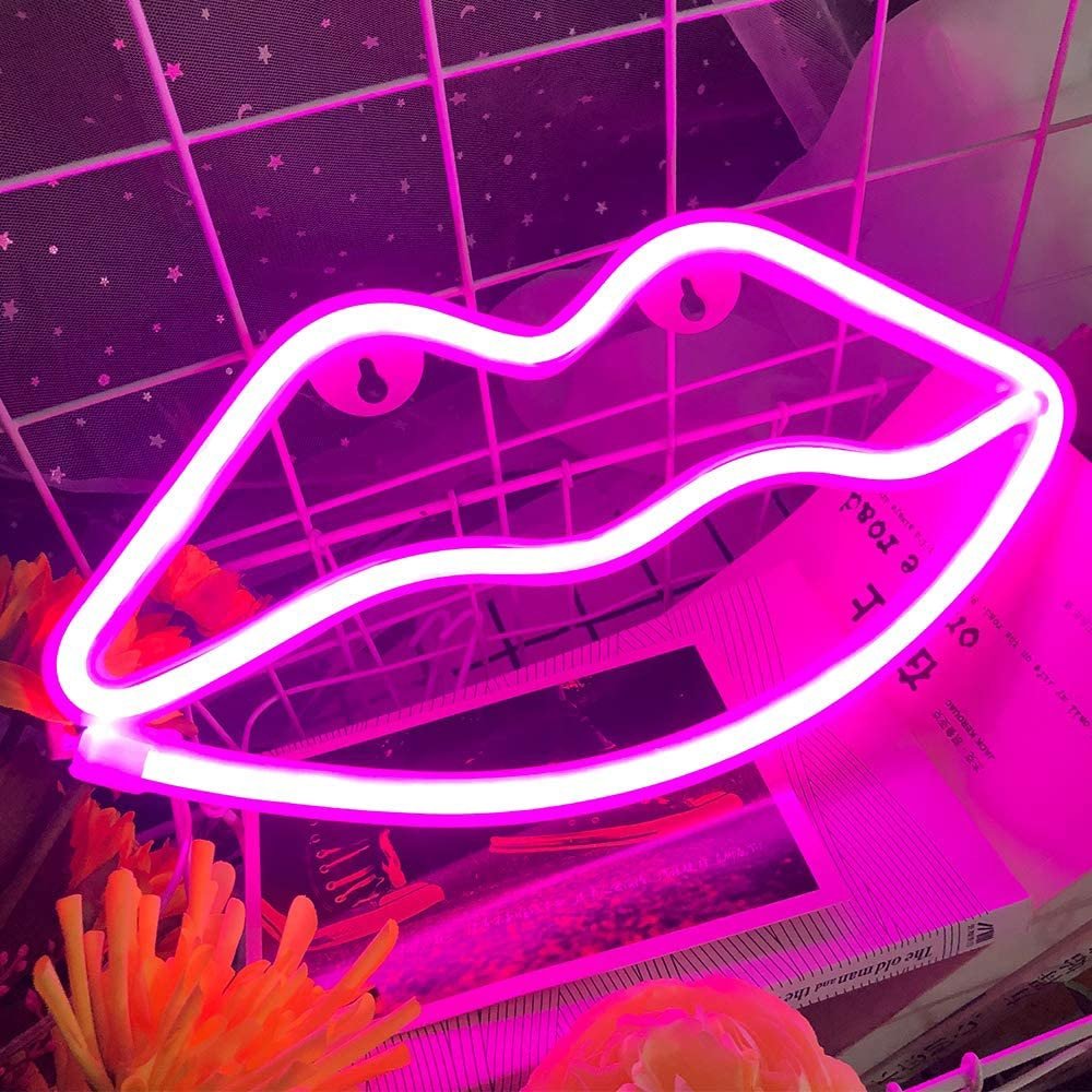 Lips Neon Zeichen