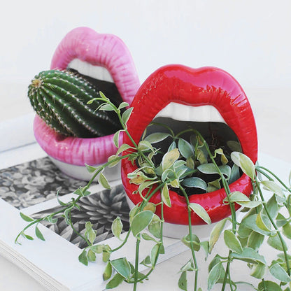 Lips Blumen Topf