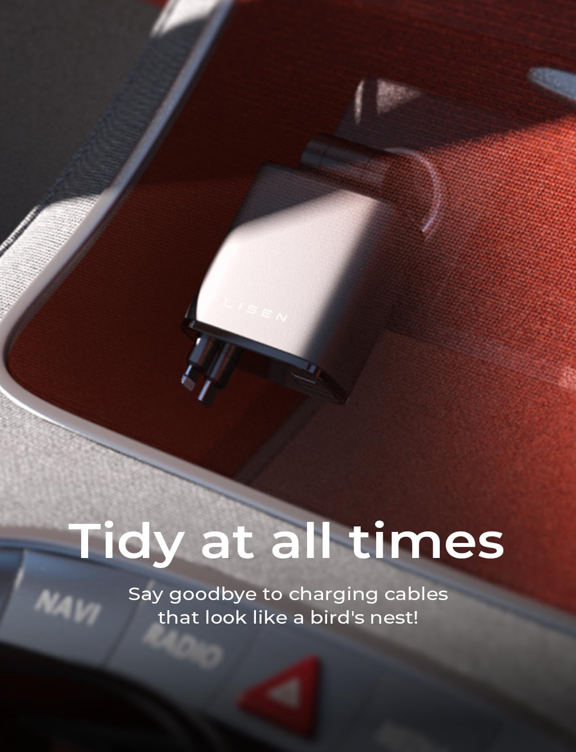 Frendorf | Ausziehbares Auto-Ladegerät 69W USB C