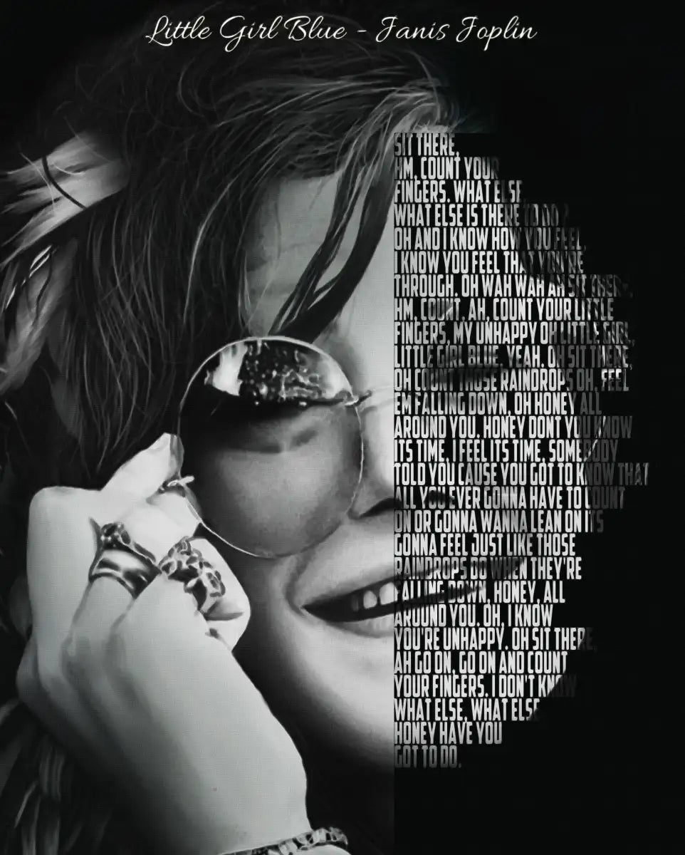 Frendorf | Little Girl Blue - Janis Joplin Wandkunst