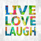 Frendorf | Live Love Laugh In Color Wandkunst