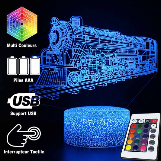 3D Lampe Lokomotive Vintage