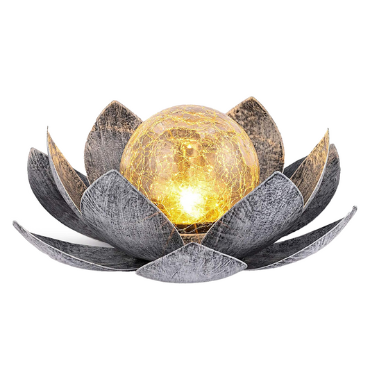 Sonnenlicht Lotus - Solarpanel-Gartenleuchte