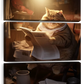 Frendorf | Fette faule Katze lesende Wandkunst