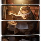 Frendorf | Fette faule Katze lesende Wandkunst