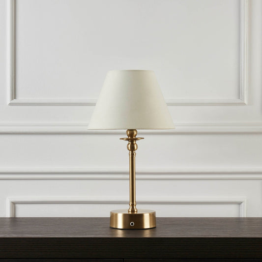 Lucille Ornate LED Wiederaufladbare Drahtlose Lampe - Messing
