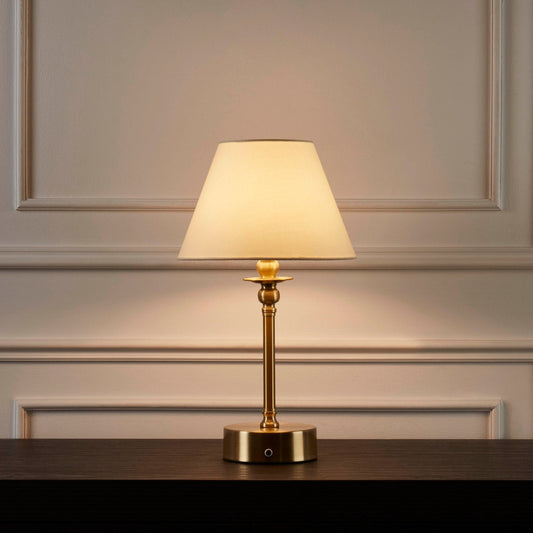 Lucille Ornate LED Wiederaufladbare Drahtlose Lampe - Messing