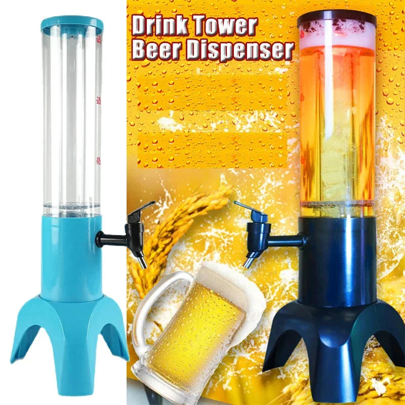 Leuchtender Bier Tower Getränkespender Bierfass Mimosa Tower mit Licht