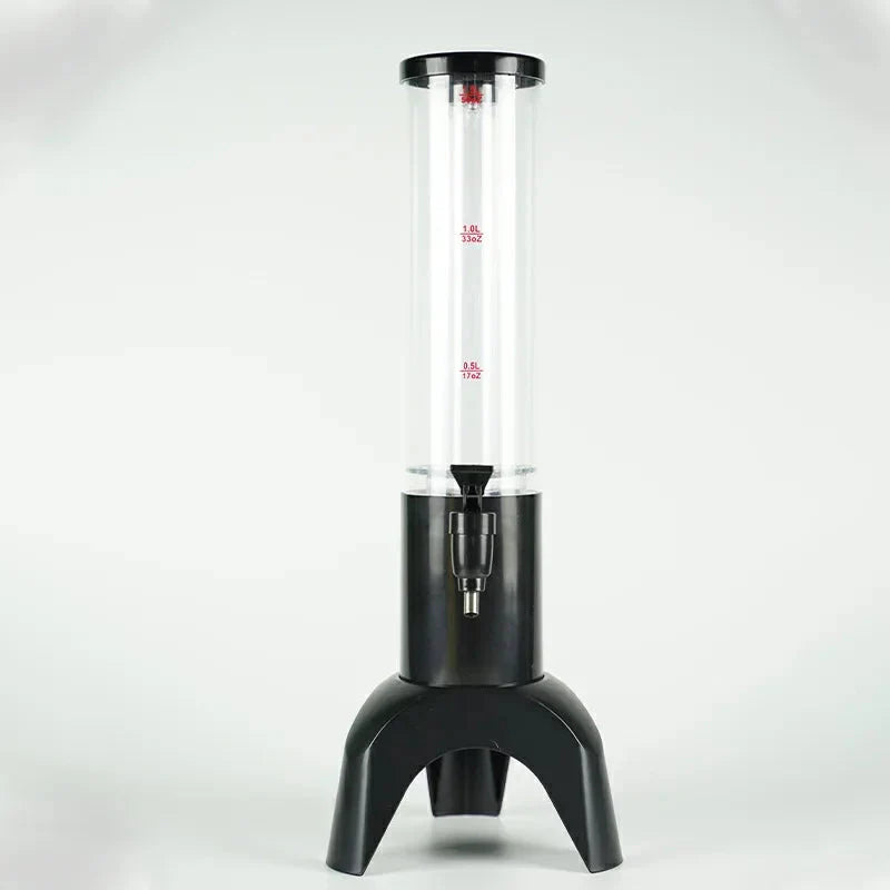 Leuchtender Bier Tower Getränkespender Bierfass Mimosa Tower mit Licht