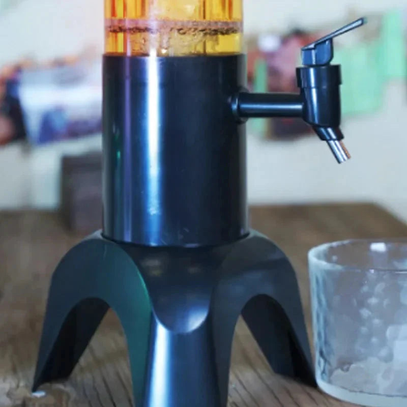 Leuchtender Bier Tower Getränkespender Bierfass Mimosa Tower mit Licht