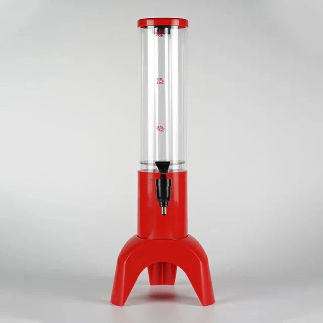 Leuchtender Bier Tower Getränkespender Bierfass Mimosa Tower mit Licht