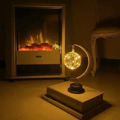 Frendorf | LunaLite Mondlampe | 3D LED Lampe in Mond-Design | Kabellos & Dimmer | Stimmungslicht für Zuhause