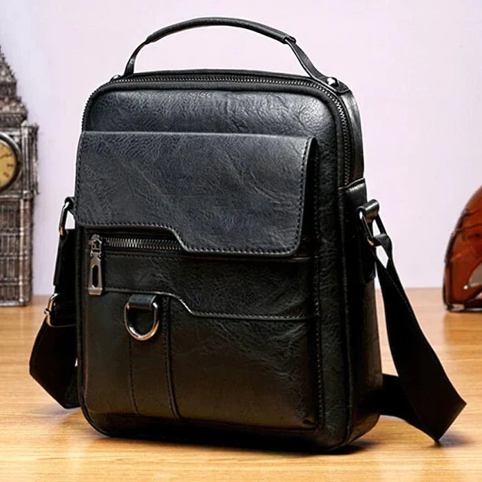 Frendorf | LeatherLux Elegante Lederschultertasche | Hochwertiges Design | Praktisch & Stilvoll für Alltag & Büro