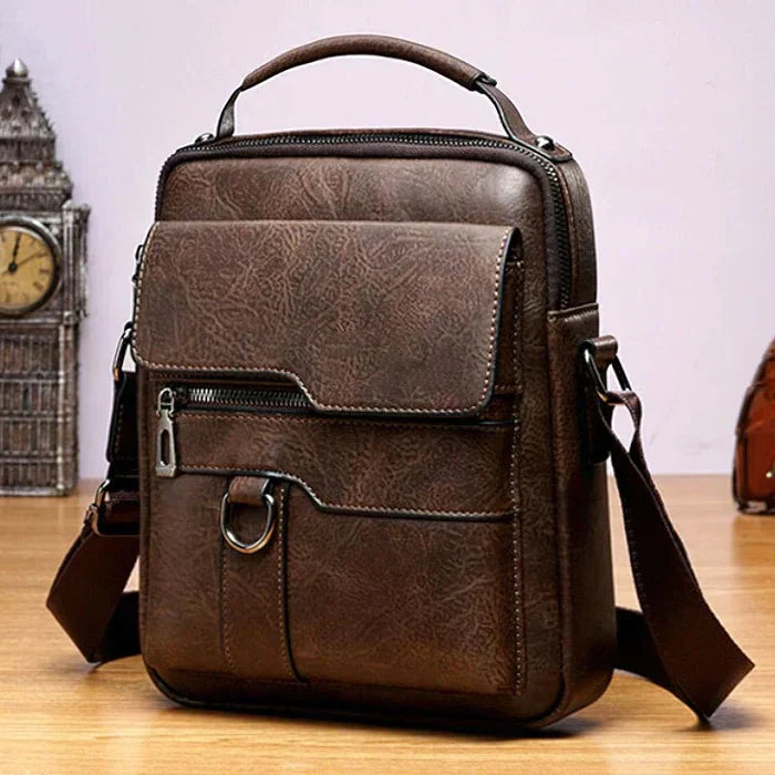 Frendorf | LeatherLux Elegante Lederschultertasche | Hochwertiges Design | Praktisch & Stilvoll für Alltag & Büro