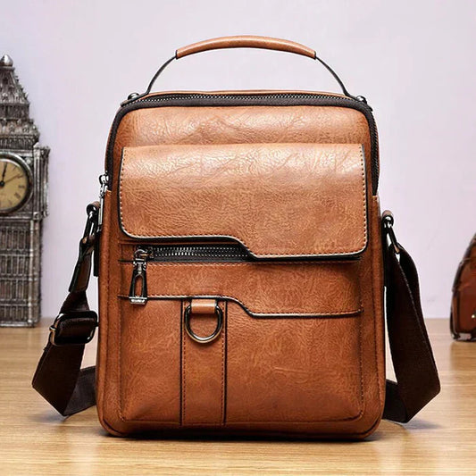 Frendorf | LeatherLux Elegante Lederschultertasche | Hochwertiges Design | Praktisch & Stilvoll für Alltag & Büro