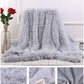 Luxuriöse Shaggy-Wurfdecke - Weiche lange Plüschbettdecke, flauschige Faux-Fur-Bettdecke für Betten, Couch und Sofa