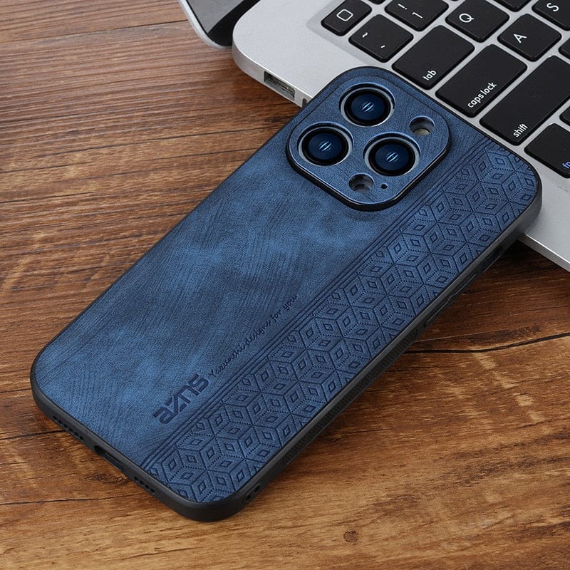 Frendorf | Stoßfeste Luxus-Lederhülle für iPhone 11/X/8/7