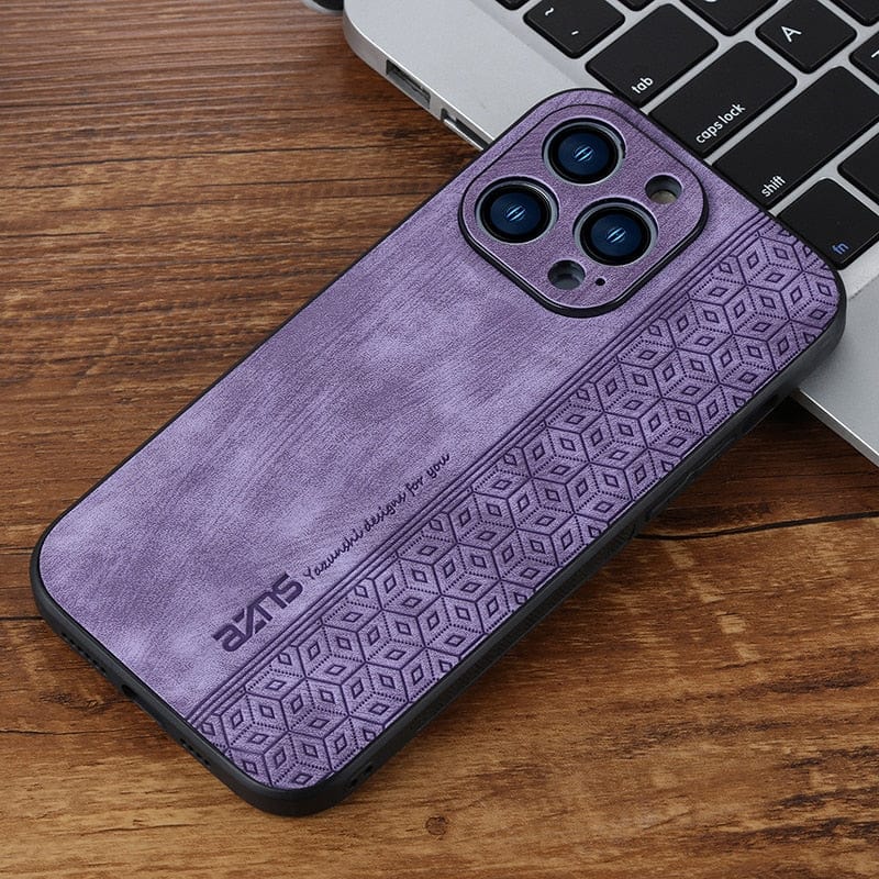 Frendorf | Stoßfeste Luxus-Lederhülle für iPhone 11/X/8/7