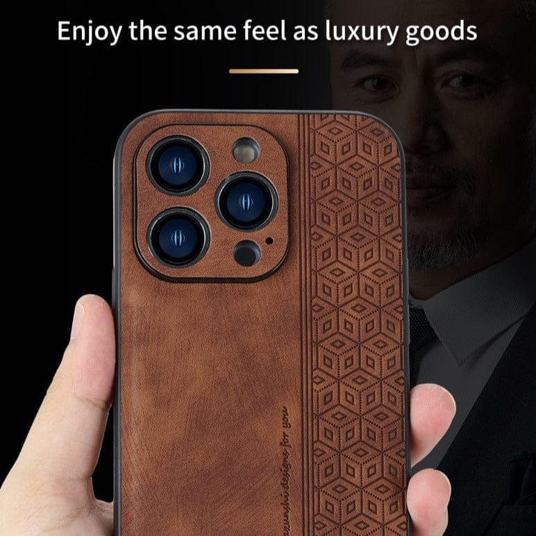 Frendorf | Stoßfeste Luxus-Lederhülle für iPhone 11/X/8/7