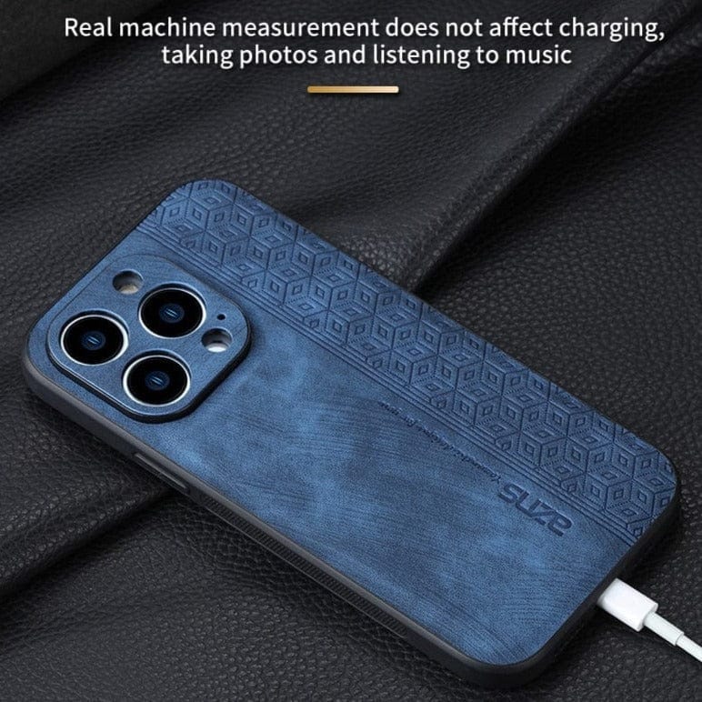Frendorf | Stoßfeste Luxus-Lederhülle für iPhone 11/X/8/7