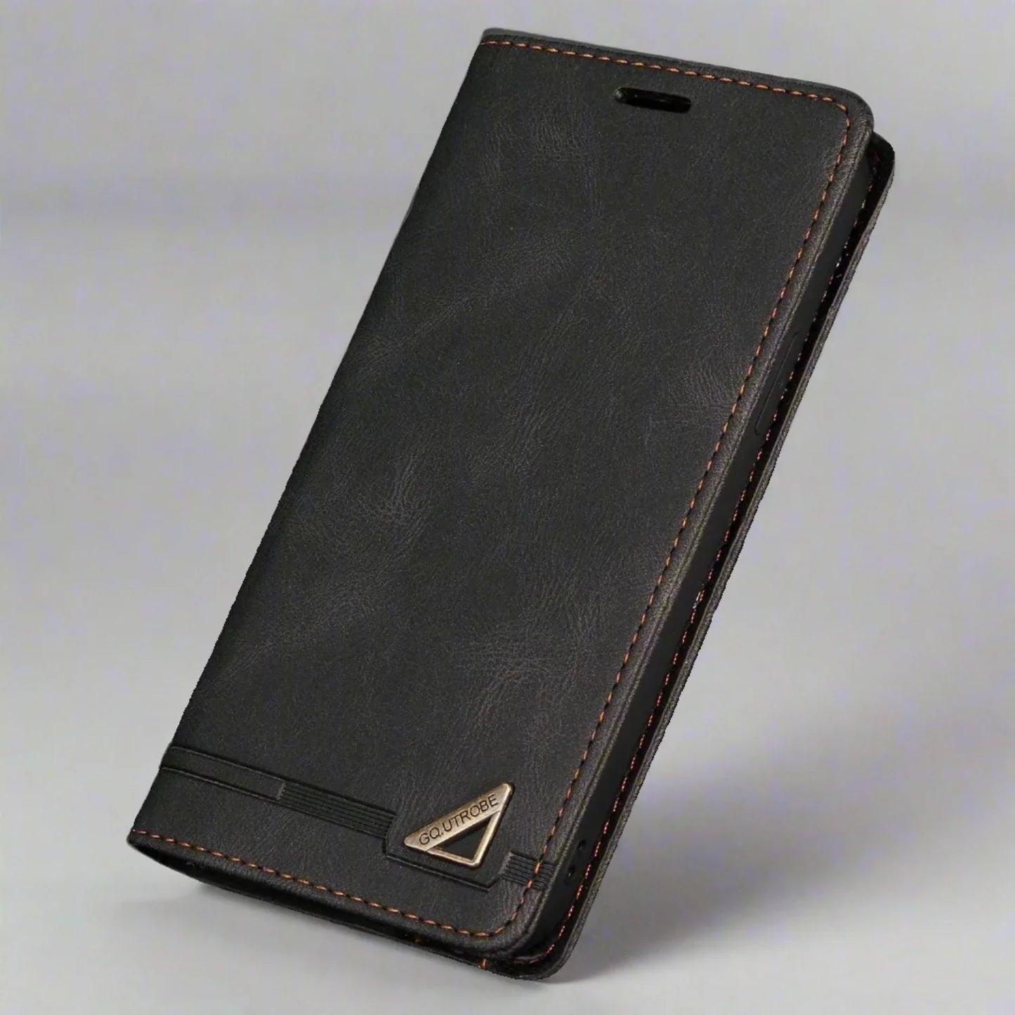 Frendorf | RFID Blockierende Magnetische iPhone Leder Flip Cover Geldbörse Hülle