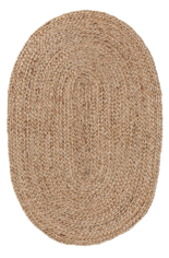 Frendorf | Mirchi Oval Jute Teppich - Handgewebt 60x90CM | Naturfaser, Umweltfreundliches Design | Leicht & Langlebig | Perfekt für Wohnzimmer, Schlafzimmer und Eingangsbereiche | Vielseitige, Nachhaltige Wohnkultur